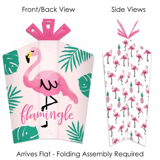 Big Dot of Happiness Pink Flamingo - Party Like a Pineapple - Table Decorations - Tropical Summer Party Fold and Flare Centerpieces - 10 Count {3}