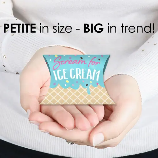 Big Dot of Happiness Scoop Up The Fun - Ice Cream - Favor Gift Boxes - Sprinkles Party Petite Pillow Boxes - Set of 20 {4}