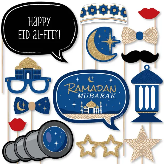 Big Dot of Happiness Ramadan - Eid Mubarak Photo Booth Props Kit - 20 Count {1}