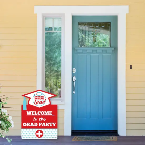 Big Dot of Happiness Nurse Graduation - Party Decorations - Medical Nursing Graduation Party Welcome Yard Sign {6}