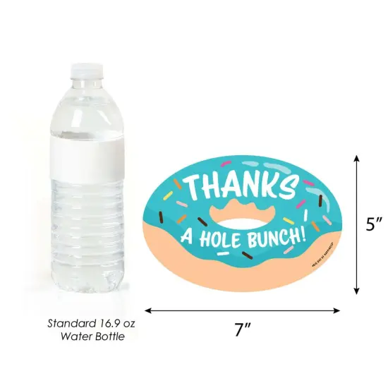 Big Dot of Happiness Donut Worry, Let's Party - Shaped Thank You Cards - Doughnut Party Thank You Note Cards with Envelopes - Set of 12 {7}