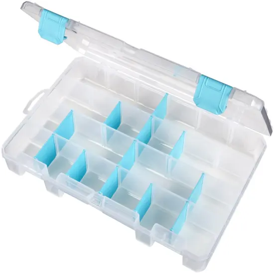 ArtBin Tarnish Inhibitor Solutions Box 6-12 Compartments-11"X7"X1.75" Translucent {4}
