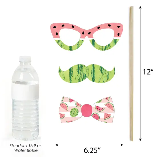 Big Dot of Happiness Sweet Watermelon - Fruit Party Photo Booth Props Kit - 20 Count {6}