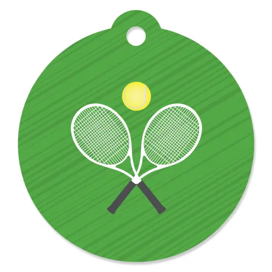 Big Dot of Happiness You Got Served - Tennis - Baby Shower or Tennis Ball Birthday Party Favor Gift Tags (Set of 20) {1}