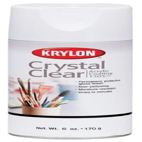 Krylon(R) Crystal Clear Acrylic Coating Aerosol Spray-6oz {1}