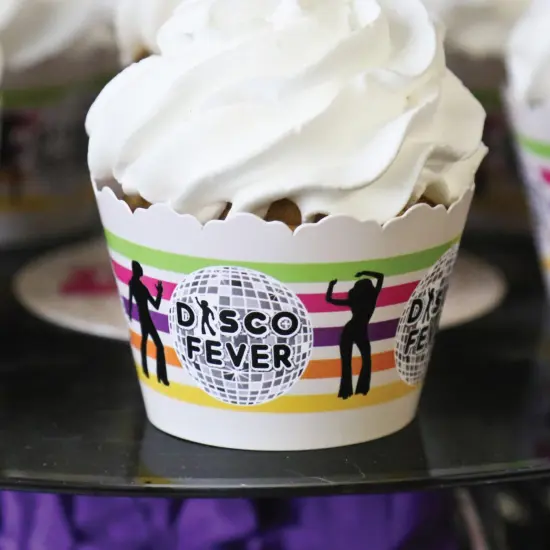 Big Dot of Happiness 70's Disco - 1970's Disco Fever Party Decorations - Party Cupcake Wrappers - Set of 12 {6}