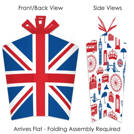 Big Dot of Happiness Cheerio, London - Table Decorations - British UK Party Fold and Flare Centerpieces - 10 Count {3}