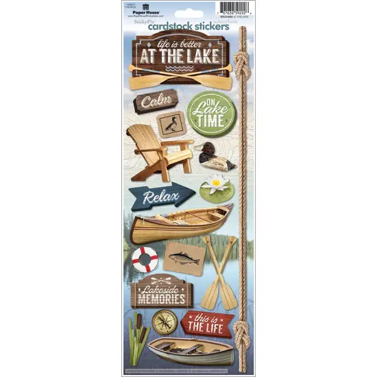 Paper House Cardstock Stickers 4.625"X13"-At The Lake {1}