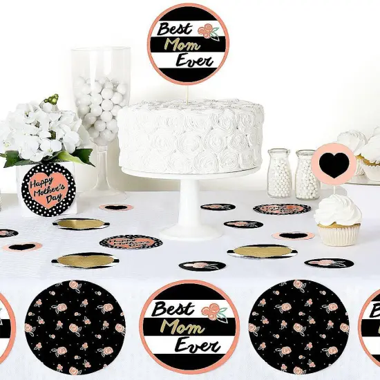 Big Dot of Happiness Best Mom Ever - Mother's Day Party Giant Circle Confetti - Party Decorations - Large Confetti 27 Count {6}