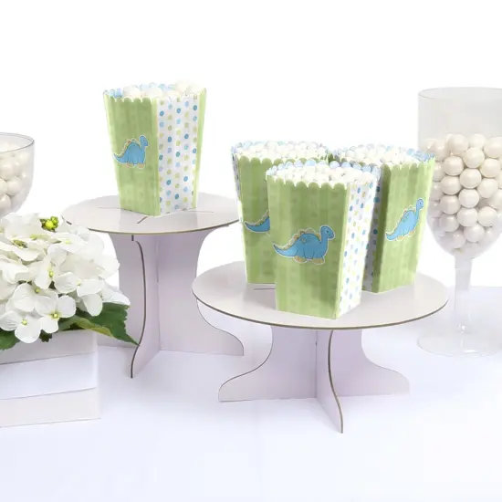 Big Dot of Happiness Baby Boy Dinosaur - Baby Shower or Birthday Party Favor Popcorn Treat Boxes - Set of 12 {4}