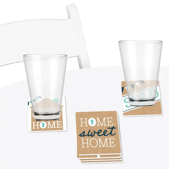 Big Dot of Happiness Home Sweet Home - Funny Housewarming and New Home Decorations Gift - Drink Coasters - Set of 6 {4}