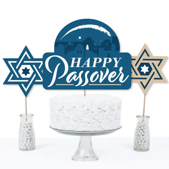 Big Dot of Happiness Happy Passover - Pesach Party Centerpiece Sticks - Table Toppers - Set of 15 {4}
