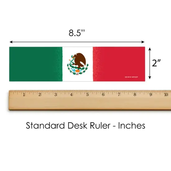 Big Dot of Happiness Viva Mexico - Mexican Independence Day Party Water Bottle Sticker Labels - Set of 20 {6}