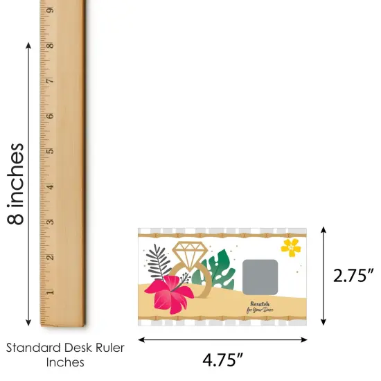 Big Dot of Happiness Last Luau - Tropical Bachelorette Party and Bridal Shower Game Scratch Off Dare Cards - 22 Count {7}