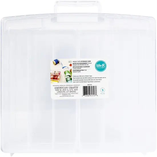 We R Washi Translucent Plastic Storage Bin-14"X13"X4.375" Case {1}