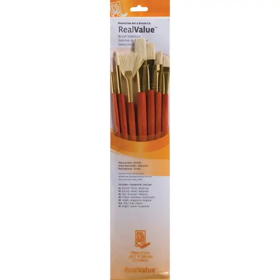 Princeton Natural Bristle Real Value Brush Set-7/Pkg {1}