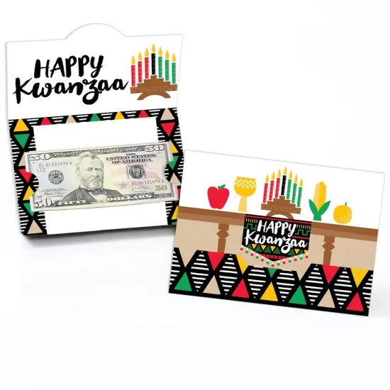 Big Dot of Happiness Happy Kwanzaa - Money and Gift Card Holders - Set of 8 {1}