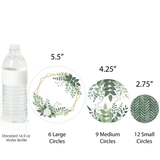 Big Dot of Happiness Boho Botanical - Greenery Party Giant Circle Confetti - Party Decorations - Large Confetti 27 Count {4}