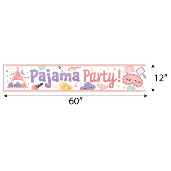 Big Dot of Happiness Pajama Slumber Party - Girls Sleepover Birthday Party Decorations Party Banner {3}