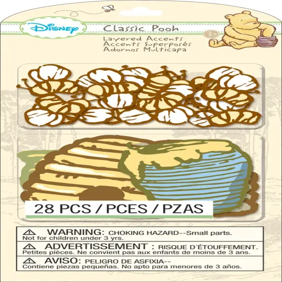 Disney Layered Accents 28/Pkg-Classic Pooh {1}