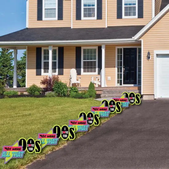 Big Dot of Happiness 90's Throwback - 90s Lawn Decorations - Outdoor 1990s Party Yard Decorations - 10 Piece {4}