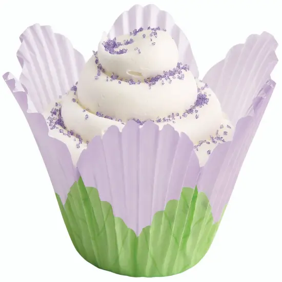 Wilton Fancy Standard Baking Cups 24/Pkg-Petal Lavender {2}