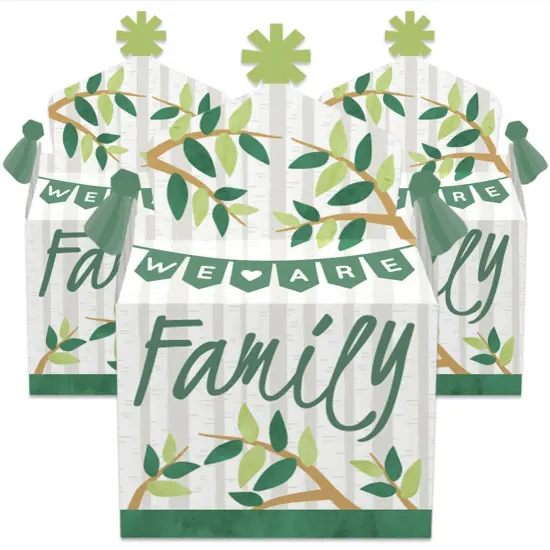 Big Dot of Happiness Family Tree Reunion - Treat Box Party Favors - Family Gathering Party Goodie Gable Boxes - Set of 12 {3}