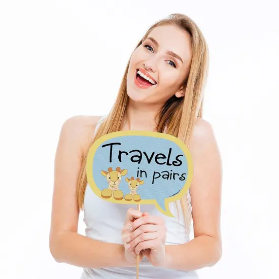 Big Dot of Happiness Funny Noah's Ark - Baby Shower Photo Booth Props Kit - 10 Piece {3}