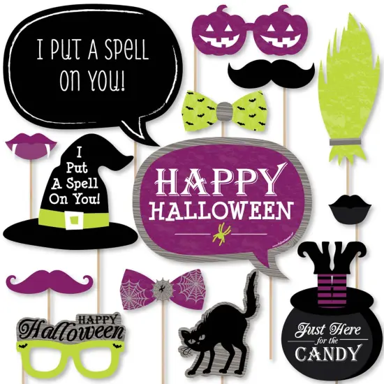 Big Dot of Happiness Happy Halloween - Witch Party Photo Booth Props Kit - 20 Count {1}