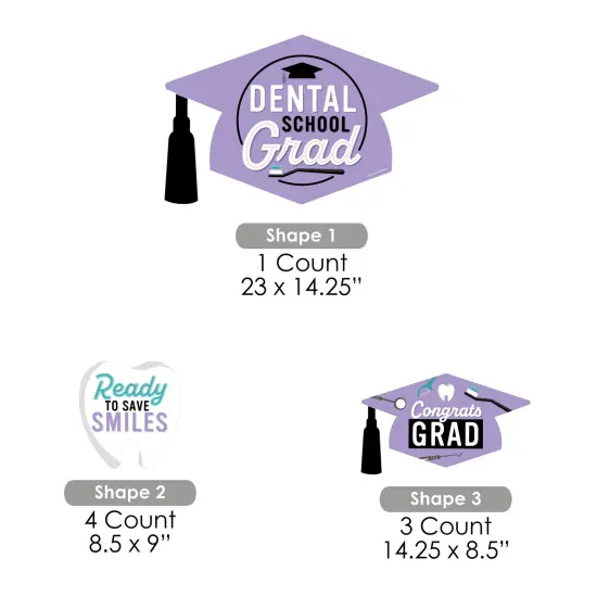 Big Dot of Happiness Dental School Dentistry Outdoor Decorations - Graduation Yard Signs - Set of 8 {7}