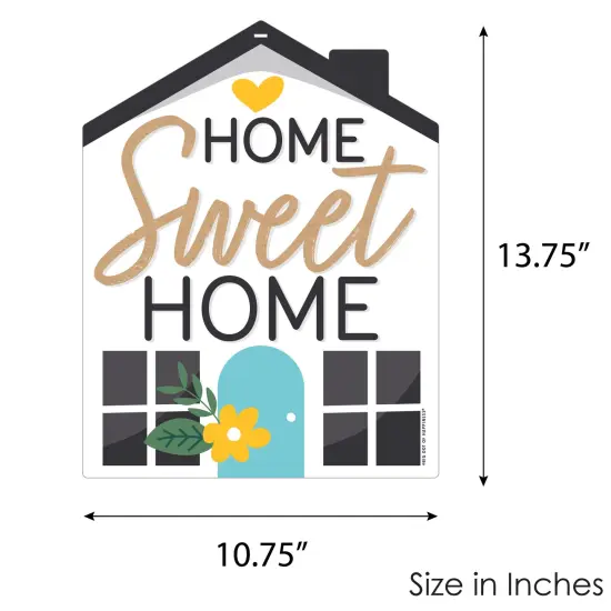 Big Dot of Happiness Welcome Home Housewarming - Hanging Porch New Sweet Home Outdoor Decorations - Front Door Decor - 1 Piece Sign {7}