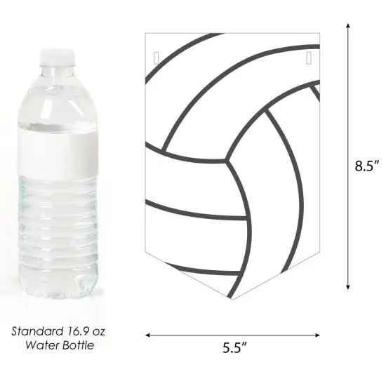 Big Dot of Happiness Bump, Set, Spike - Volleyball - Birthday Party Bunting Banner - Sports Party Decorations - Happy Birthday {3}