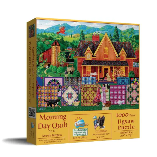 Sunsout Morning Day Quilt 1000 pc Mothers Day Jigsaw Puzzle 38844 {3}