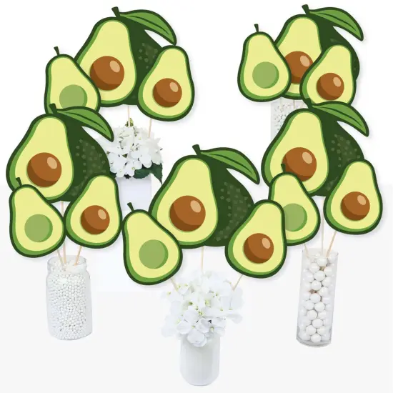 Big Dot of Happiness Hello Avocado - Fiesta Party Centerpiece Sticks - Table Toppers - Set of 15 {3}