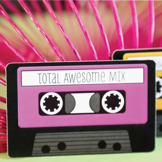 Big Dot of Happiness 80's Retro - DIY Shaped Totally 1980s Party Cut-Outs - 24 Count {6}