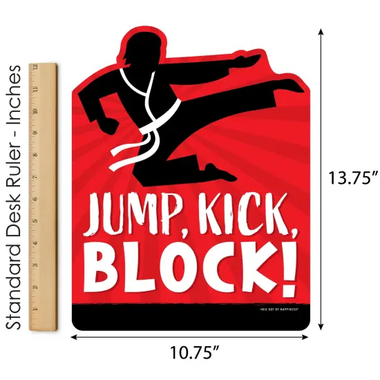 Big Dot of Happiness Karate Master - Outdoor Lawn Sign - Martial Arts Birthday Party Yard Sign - 1 Piece {6}