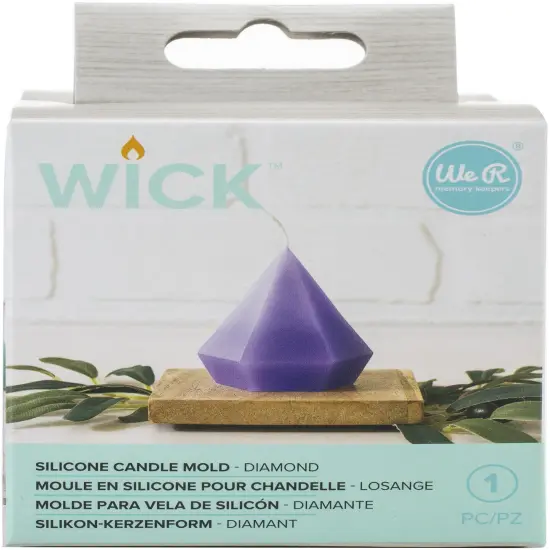 We R Wick Candle Mold-Diamond {1}