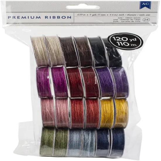 American Crafts Ribbon Value Pack 24/Pkg-Jute {1}