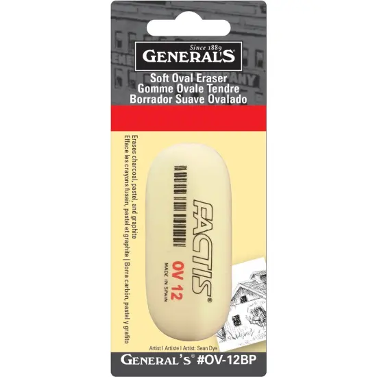 General's Factis Soft Oval Eraser {1}