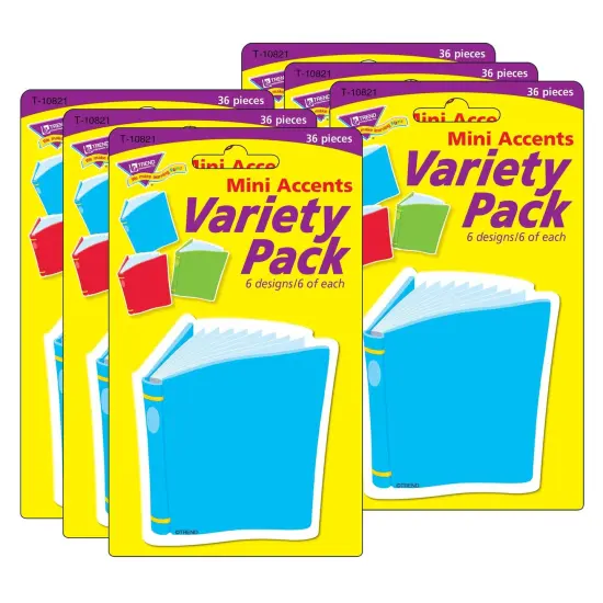 Bright Books Mini Accents Variety Pack, 36 Per Pack, 6 Packs {1}