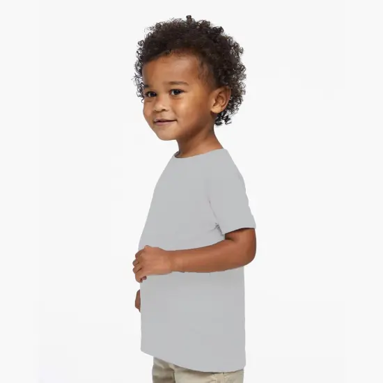 BELLA + CANVAS&reg; Toddler Crewneck Short Sleeve Jersey T-Shirt Pink {7}