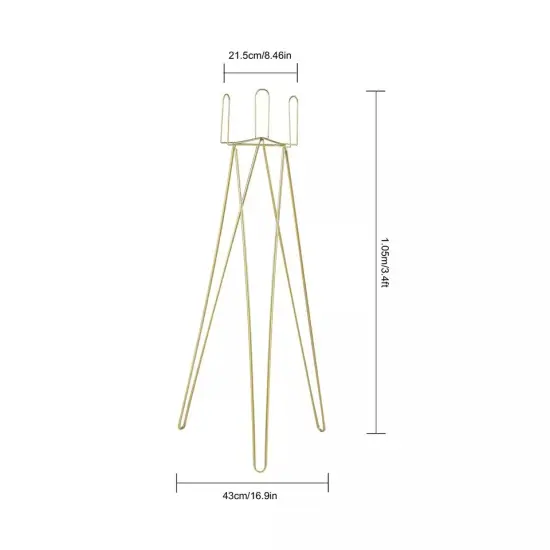 10pcs 3.4ft Tall Flower Plant Stand Display Flower Pot Holder Rack Decor {5}