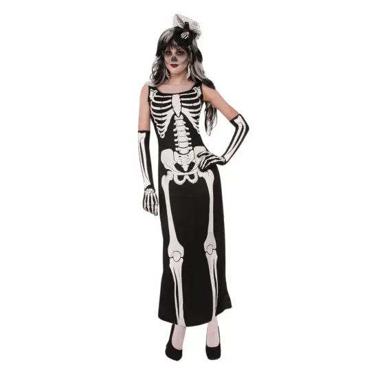 Skeleton Jumpsuit Adult Costume {1}