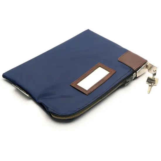 Key Lock Cash & Document Zipper Bag {1}