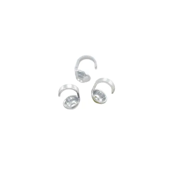 JewelrySupply Bead Tip 3mm Cup Sterling Silver (Pack of 10) {3}