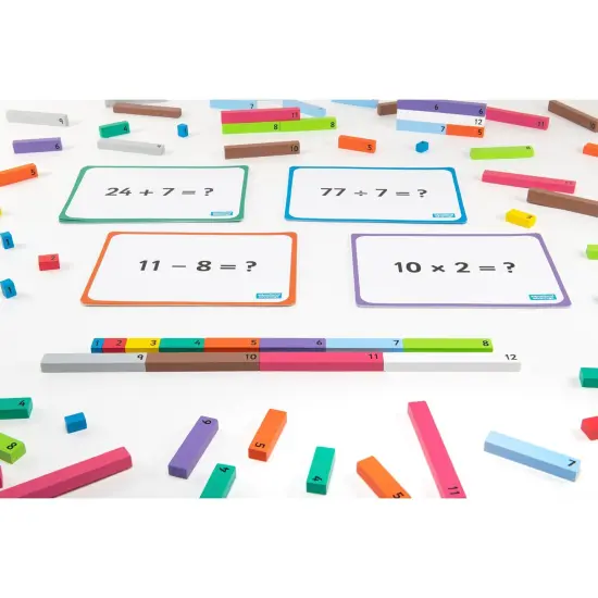 Wooden Number Rods, 156 Pieces {1}