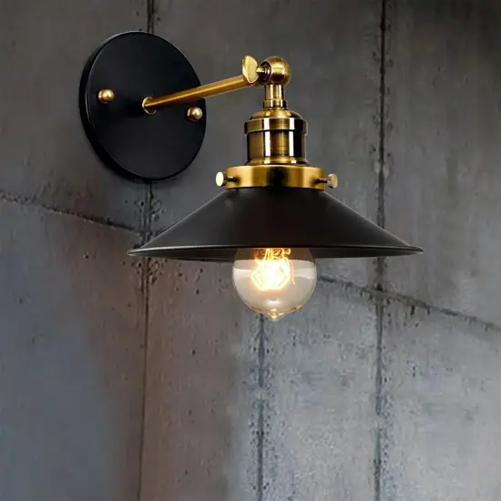 Vintage Wall Lamp Plug-In Industrial Wall Sconce Light Bedroom Lighting Fixture {4}
