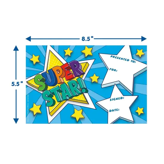 Super Star Recognition Award, 36 Per Pack, 6 Packs {2}