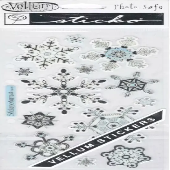 Sticko Vellum Snowflakes Stickers {1}