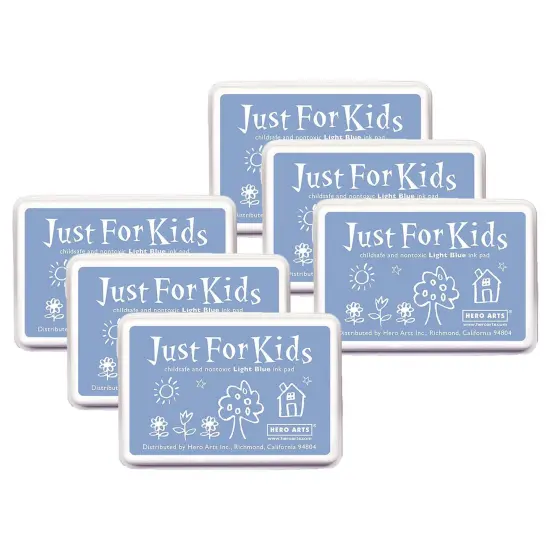 Just for Kids&reg; Ink Pad, Light Blue, Pack of 6 {1}